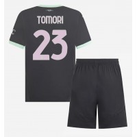 Dres AC Milan Fikayo Tomori #23 Tretina pre deti 2024-25 Krátky Rukáv (+ trenírky)